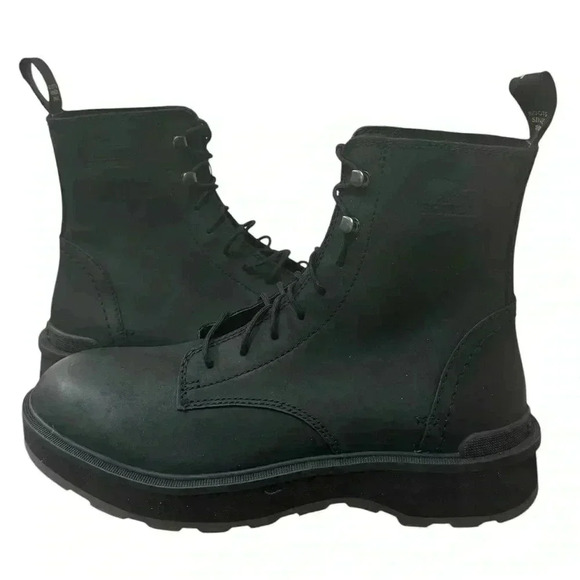 Sorel Women's Hi-Line Lace Boots waterproof Size 9 Black Shelf pull looks NEW - Picture 4 of 14